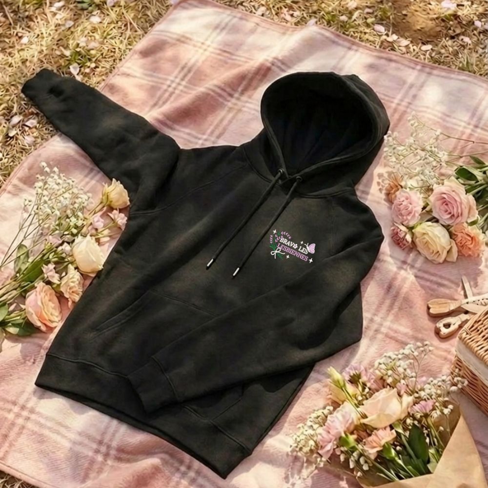 Sweat à capuche Bravo les lesbiennes