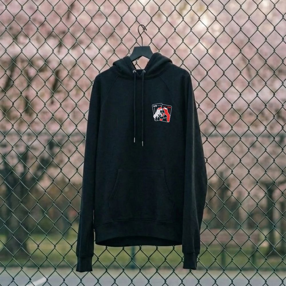 Sweat à capuche Queen Cards