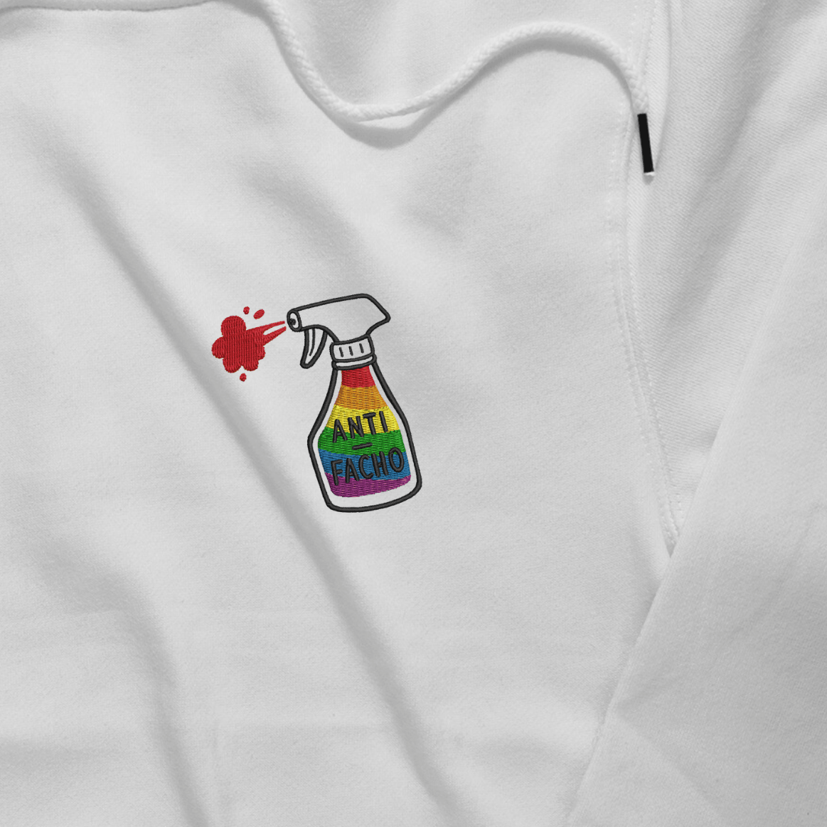 Sweat à capuche Anti-facho spray 🫧