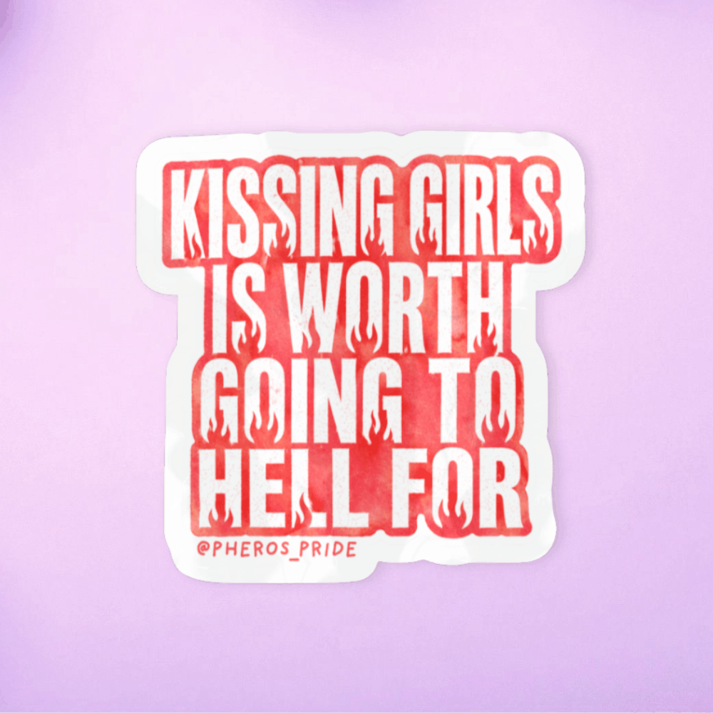 Sticker Kissing girls
