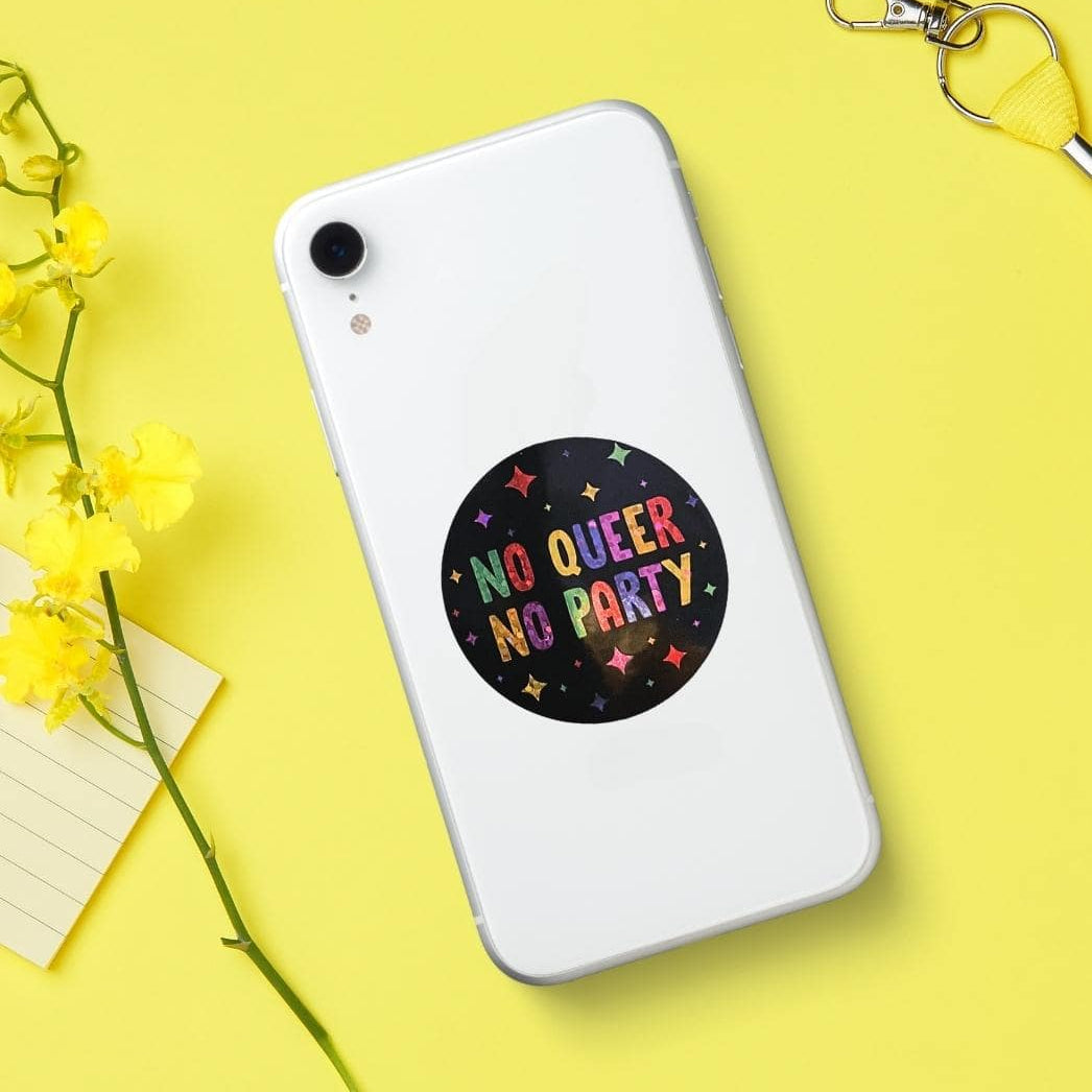 Sticker No Queer No Party