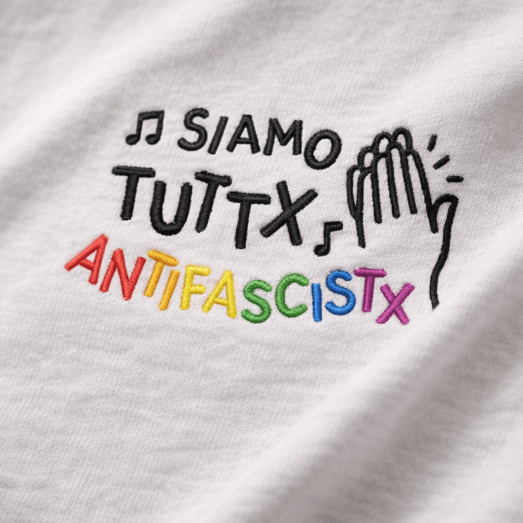 Sweat à capuche Siamo TuttX AntifascistX 👏