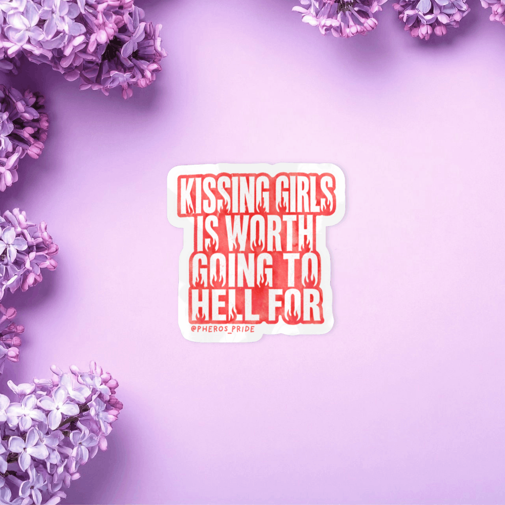 Sticker Kissing girls