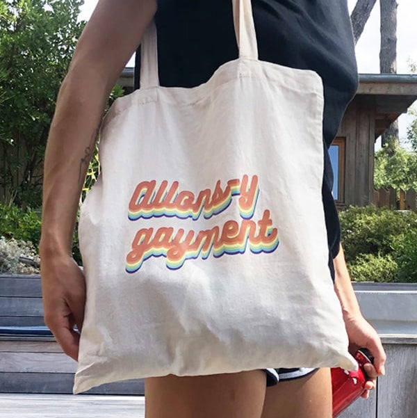 Tote bag Allons y gayment
