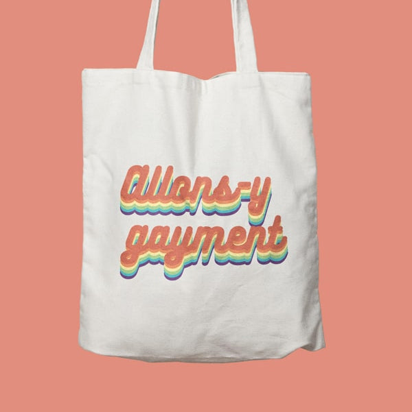 Tote bag Allons y gayment