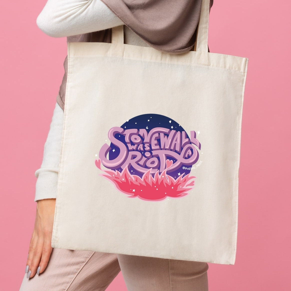 Tote bag Stonewall Was A Riot